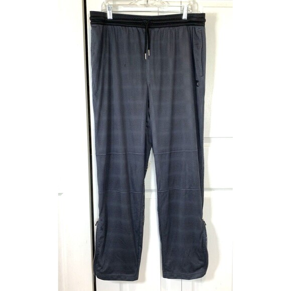 And1 Basketball Warmup Track Pants Mens 2XL Dark Gray Drawstrings Overlay - Picture 1 of 12